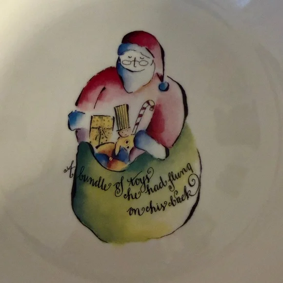 Rosanna Holiday Serving Dish the Night Before Christmas. - Picture 2 of 8